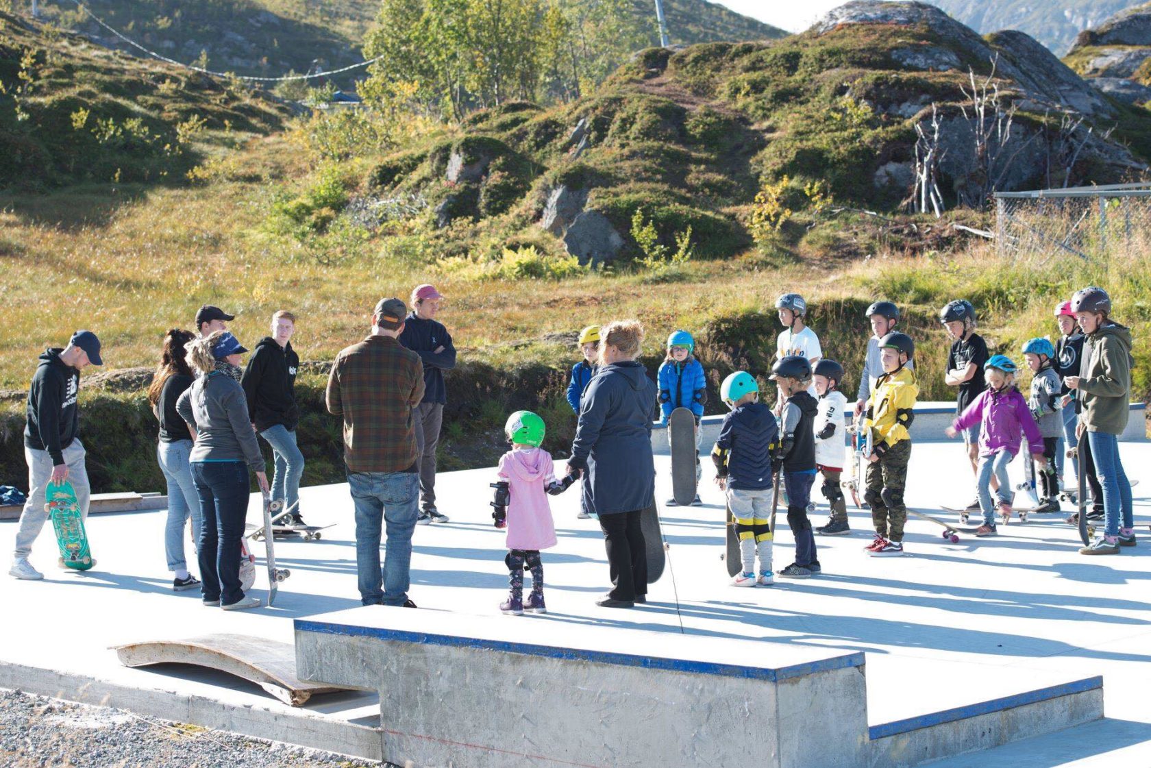 Aktivisering av mange store og små Foto: Blåmann Skatepark, Facebook