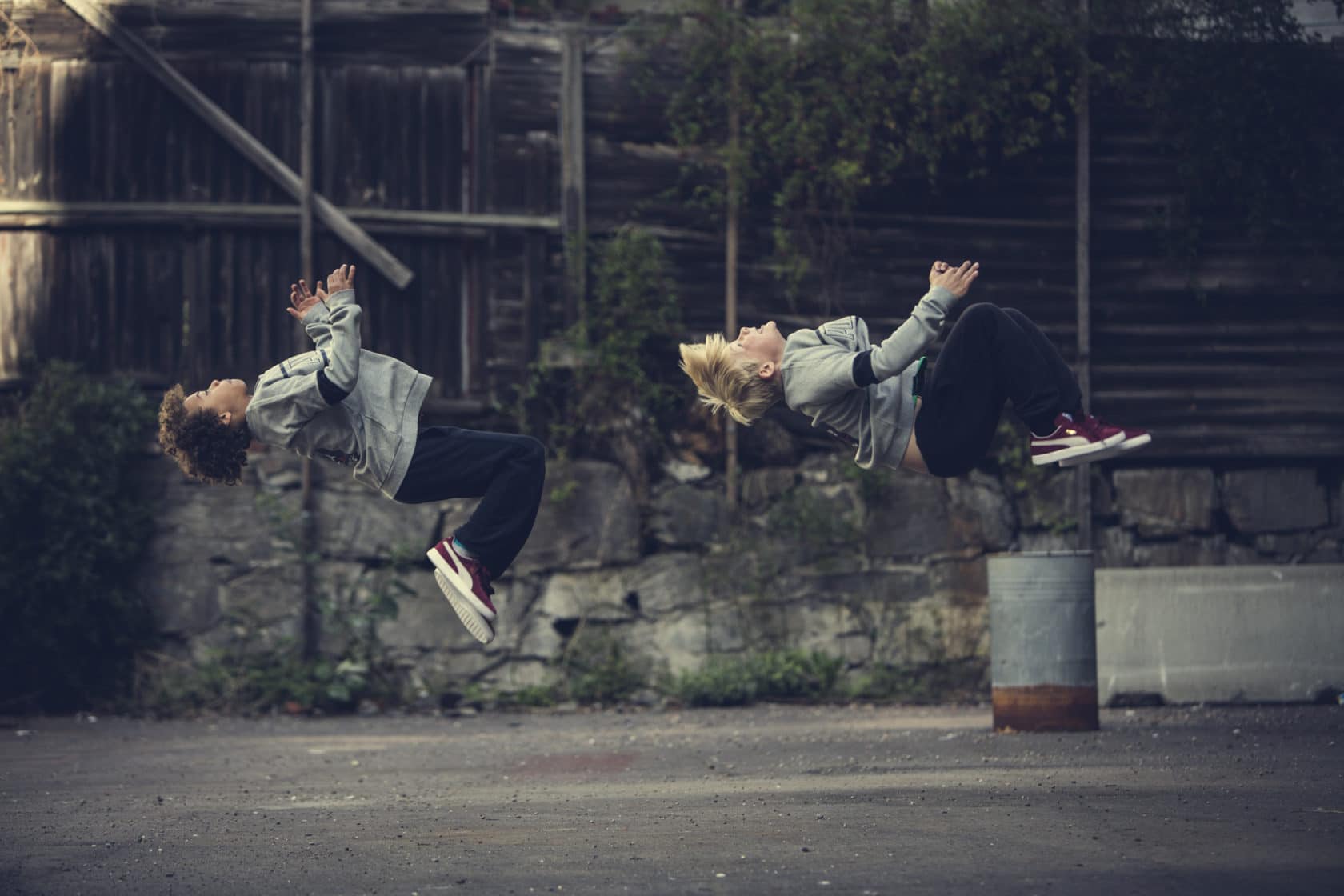 Parkour gutter